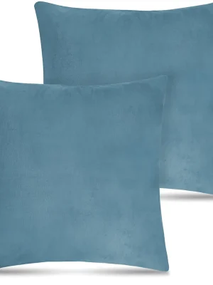 2 Flanell Kissenbezüge „Asmara“ Blau Top-Preis