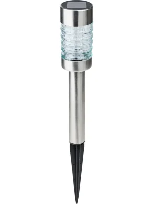 Abverkauf Solar-LED-Gartenleuchte silber