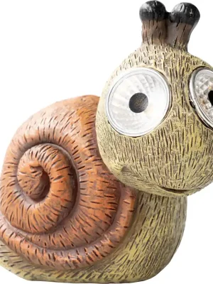 Preis Gesenkt Solar-LED-Tierfigur Schnecke 14,3 cm aus Kunstharz