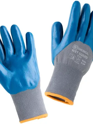 Arbeitshandschuh ‘‘Wet Guard" Größe 9 blau Beliebt